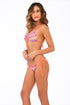 Luli Fama Song Of The Sea Wavey Ruched Back Brazilian Tie Side Bottom
